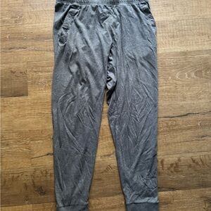 Nike Gray Sweatpants with Elastic Waistband and Tapered Legs